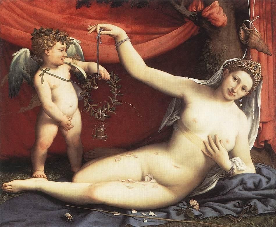 Lorenzo Lotto Venus and Cupid